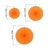 Unique Bargains Hanging Paper Fans Party Set Decoration with Clips 12 Pcs - 2 of 4