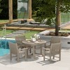 WestinTrends Malibu 5-Piece HDPE Outdoor Patio Chair and Round Table Dining Set - 2 of 4