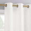 No. 918 1pc 40"x84" Landon Textured Semi-Sheer Grommet Curtain Panel White - 2 of 4