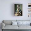Canvas Wall Art - Treechild 'Mrs Bunny' Wall Art for Living Room, Bedroom, or Office Décor by Trademark Fine Art - 16 x 24 Inches - 3 of 4