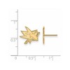 Black Bow Jewelry 14k Yellow Gold San Jose Sharks NHL Stud Earrings - 2 of 3