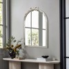 LuxenHome Ribbon Resin Frame Arch Rectangle Accent Wall Mirror Silver - 3 of 4