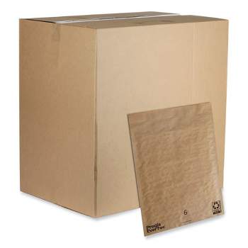 Pregis EverTec Curbside Recyclable Padded Mailer, #6, Kraft Paper, Self-Adhesive Closure, 14 x 18, Brown, 50/Carton