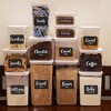 Talented Kitchen 128 Pack Black Chalkboard Pantry Labels, Food Label Sticker, Kitchen Container Organization and Storage Decal - 2 of 4