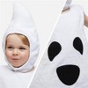 Joyfy Toddler Halloween Ghost Pattern Costume, Ghost Bodysuit Costume with Boo Hood for Baby Boys Girls Halloween Dress Up Party, 18-24 Months - 4 of 4