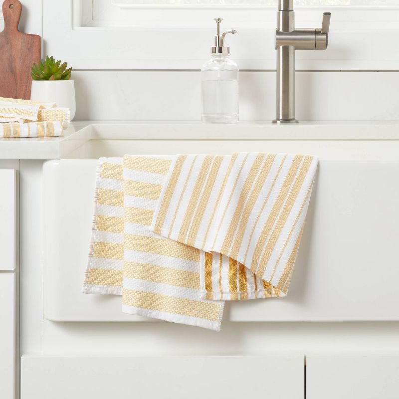 5pk Cotton Assorted Kitchen Towels - Threshold™, 3 of 11