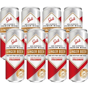 Stolichnaya Non-Alcoholic Ginger Beer - Crafted with Pure Cane Sugar, Gluten-Free, 12oz Cans from Stoli - 1 of 4