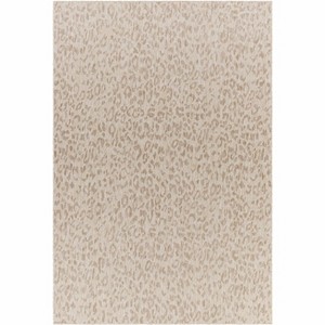 Hauteloom Alia Leopard Print Light Beige Performance Rug - 1 of 4