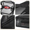 Unique Bargains Nylon Mesh Clear Makeup Bags Black - 4 of 4