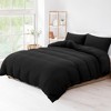 PiccoCasa Washed Brushed Microfiber Soft Duvet Cover Set 3 Pieces including 2 Pillow Cases - 3 of 4