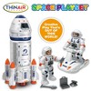 Playful Minds: Space Playset - 10pc Lights & Sounds Spaceship Toy Set, 12" - 3 of 4