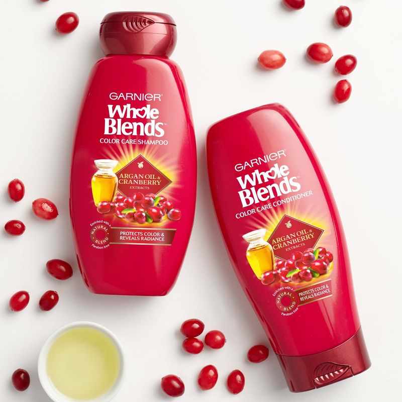 Garnier Whole Blends Argan Oil & Cranberry Extracts Color Care Shampoo - 12.5 fl oz, 4 of 7