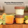 Prep Baby Food Storage Containers, 4oz & 8oz Leak-Proof, BPA Free Glass Baby Food Jars for Feeding - 3 of 4