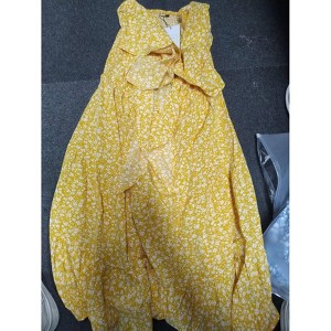 Maternity Dresses Knotted Side Slit Knee Length Dress - 1 of 4