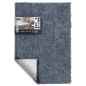 Hearth & Harbor Bathroom Rugs, Machine Washable Chenille Bath Mat for Bathroom - 1 of 4