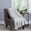 60"x70" Faux Fur Throw Blanket Light Gray - Yorkshire Home: Soft, Hypoallergenic, Cozy Comfort - image 3 of 4