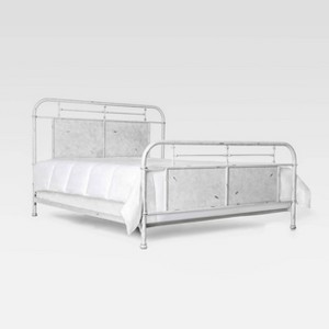 Izola Metal Bed Full Winter White - HOMES: Inside +Out