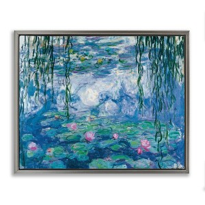 Stupell Industries Nympheas Classical Painting Floating Frame Canvas Art - 1 of 4