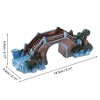 Unique Bargains Aquarium Decorations Arch Bridge Decoration Resin Fish Accessories Blue Brown Green 5.71" Length 1 Pcs - 4 of 4