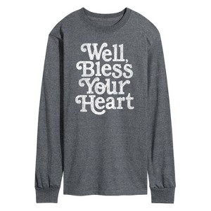 Men's - Instant Message - Well Bless Your Heart Long Sleeve Graphic T-Shirt - 1 of 4