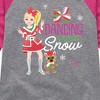 JoJo Siwa Dancing Through The Snow  - Athletic Heather/Fuchsia - 3T - 2 of 3