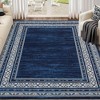 COZONY Washable Runner Rug for Kitchen Hallway Bathroom, Non-Slip Low Pile Neutral Carpet, Solid Border Laundry Room & Entryway Rug - 2 of 4