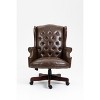PAGED Ergonomic Office Chair, Modern Leather Executive Chair with Padded Seat, Guest Chair for Meeting Waiting Room - 2 of 4