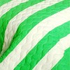 Slickblue 3 PC Handmade Full/Queen Quilt Set, Reversible Vermicelli Quilted, Horizontal Stripes, 37 Color Options - 3 of 4
