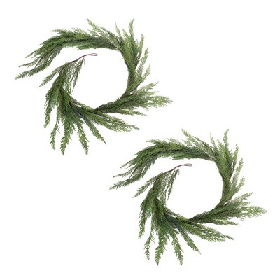 Winter Cedar Foliage Garland (Set of 2)