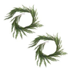 Winter Cedar Foliage Garland (Set of 2) - 1 of 4