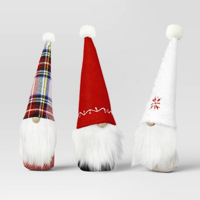 Gnome Christmas Decorations 2 PCS, Red Silver Sequin Hat Antlers Gnomes  Plush Xmas Decorations Indoor Ornaments Christmas Stocking Stuffers  Reindeer Elf Doll For New Year Holiday Valentine Gifts