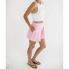 Women's Iris Pleated Cotton Twill Denim Shorts - falcon park - 3 of 4