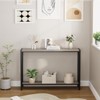 43 Inch Console Table, 2-Tier Narrow Console Sofa Side Table, Premium Entryway Furniture for Hallway Living Room - 3 of 4