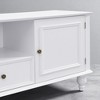 70.9'' Modern TV Stand for TVs up to 80 Inches, Storage Cabinet with 2 Drawers, 2 Cabinets, Open Shelf and Solid Wood Legs - 3 of 4