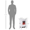 NAYSAYE Indoor Fireplace Freestanding Stove with Flame Effect and Safety Protection for Living Room, White, 15.25"*9.5"*22.25" - 4 of 4