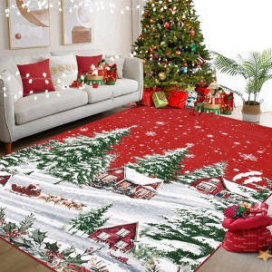 coucheta Christmas Rugs, Ultra Soft Modern Area Carpet for Living Room Indoor Luxurious Soft Thick Plush Shag Fluffy Rug Children Bedroom Carpets - 1 of 4