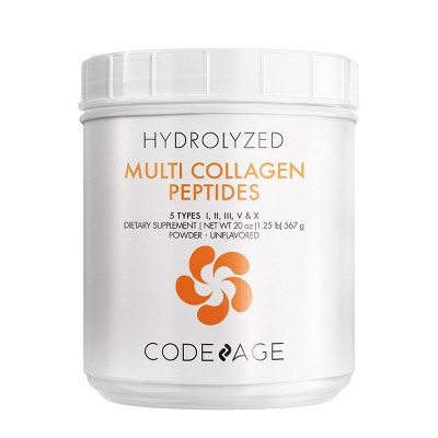 Codeage Hydrolyzed Multi Collagen Peptides Unflavored Powder Supplement - 20oz