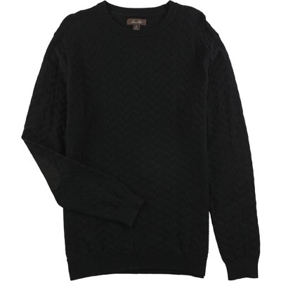 Tasso Elba Mens Chevron Patterned Knit Pullover Sweater
