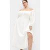 Women's Plus Size Abbigail Elbow Sleeve Dress - ivory | CITY CHIC - 2 of 4