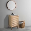 JONATHAN Y VAN1004 Calandre 20 in. W x 18 in. D x 33 in. H Thin Linear Slat Modern 2-Shelf Bath Vanity Cabinet Only (Sink Basin not Included) - 2 of 4
