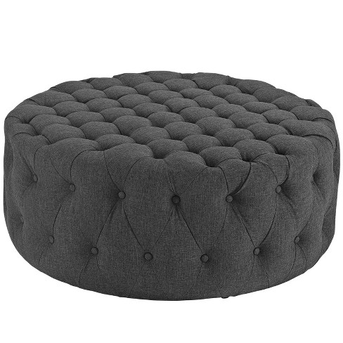 Amour Upholstered Fabric Ottoman - Modway - image 1 of 4