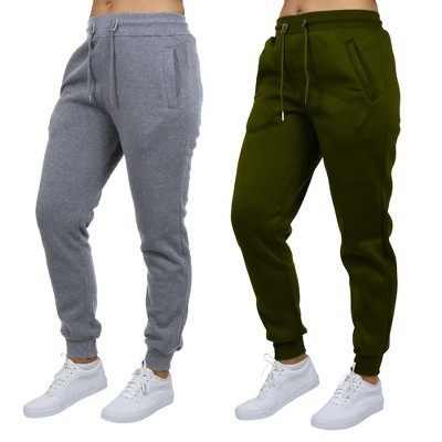 Blue Ice Women's Loose Fit  Fleece-Lined Jogger Sweatpants-2 Pack