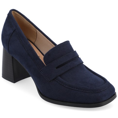 Navy pumps cheap wide width