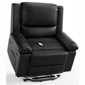 Power Lift Recliner Chair with Heat & Massage, Heavy Duty Electric Lift Chair for Elderly & Seniors | Adjustable PU Leather Recliner - 1 of 4