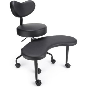 ELJGET Ergonomic Cross-Legged Office Chair Adjustable Height Meditation Chair with Back Support and 360° Swivel - 1 of 1