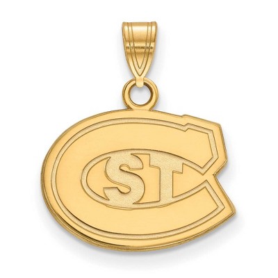 Black Bow Jewelry 14k Yellow Gold St. Cloud State Huskies NCAA Small Pendant