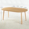 Vynxaria Extensible table,DINING TABLE,OFFICE TABLE,COFFEE TABLE,wood leg,metal top - 4 of 4