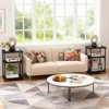 GustoWave Simple 3-Tier End Table, Tall Side Table with Metal Frame, Sofa Couch Tables with Storage for Living Room - 3 of 4