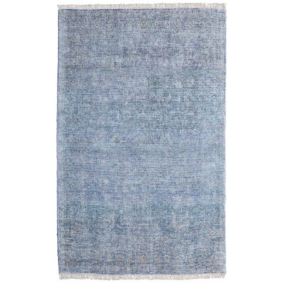 Caldwell Transitional Distressed Blue/Gray Area Rug