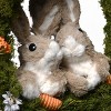15" Artificial Moss Wreath with Rabbits - National Tree Company - 4 of 4